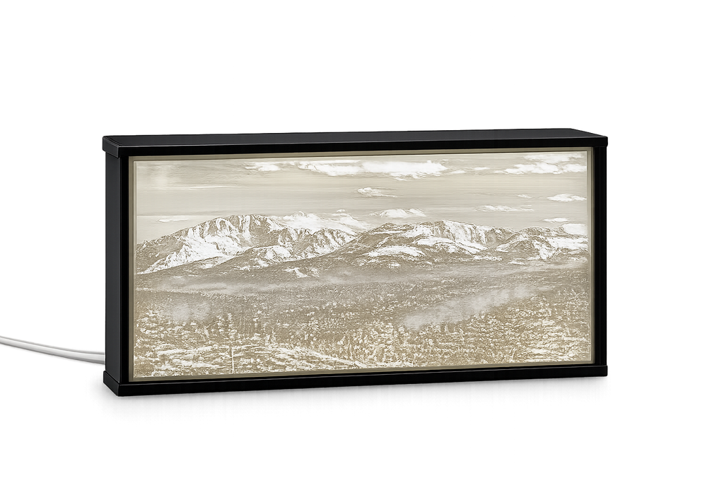 Colorado Rocky Mountain Night Light Box