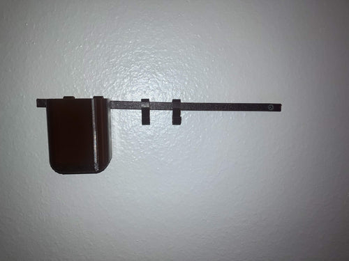 Wall Mounted Organizer Rack with Hooks & Cup