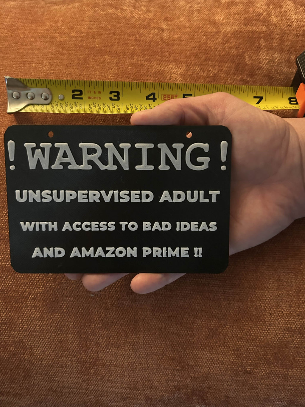 Warning: Unsupervised Adult Sign